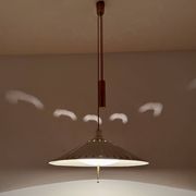 Unique Pendant Lamp with Counterweight by Vereinigte Werkstätten München