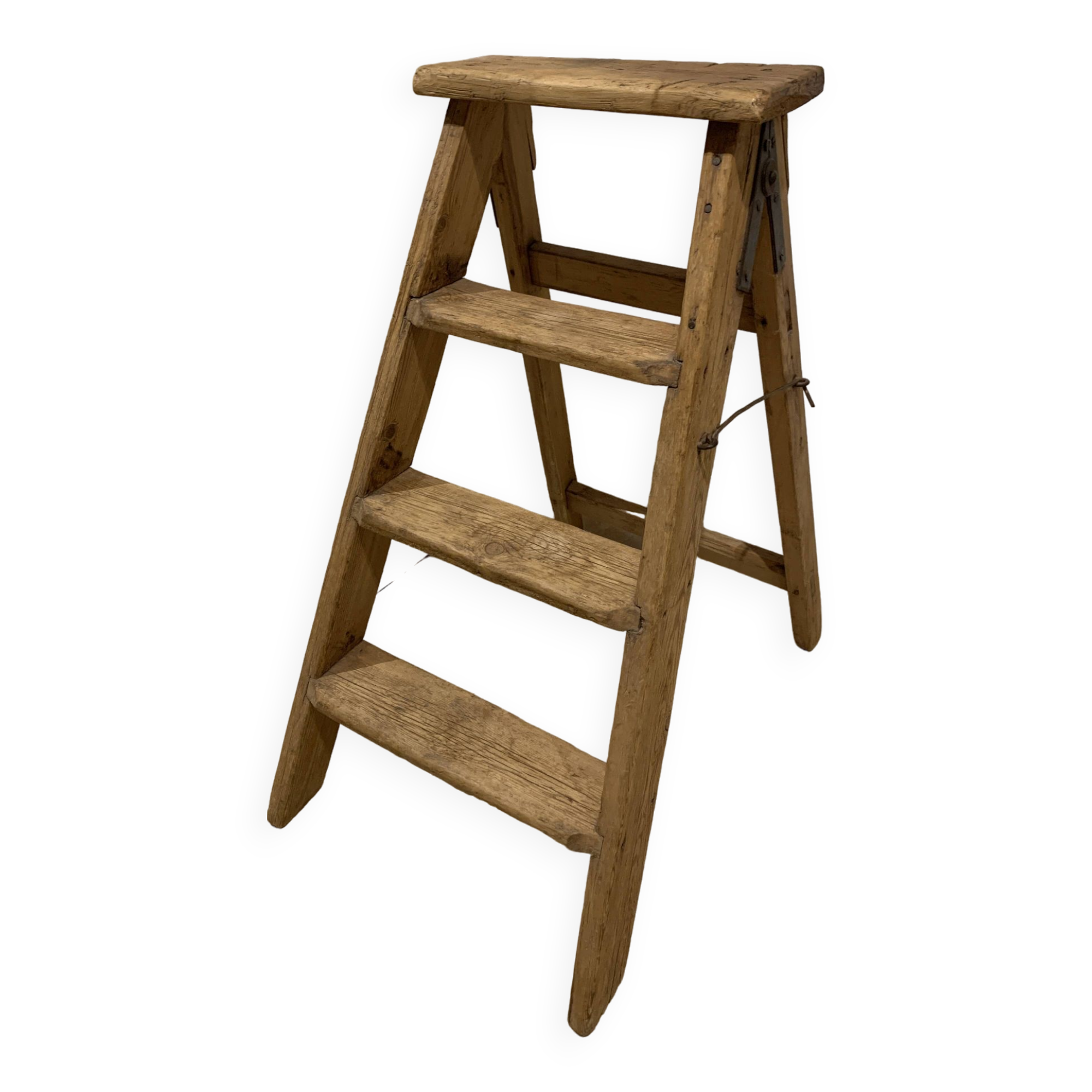 Solid wood stepladder very charming old decoration