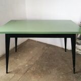 Table Tolix, vintage métal et formica