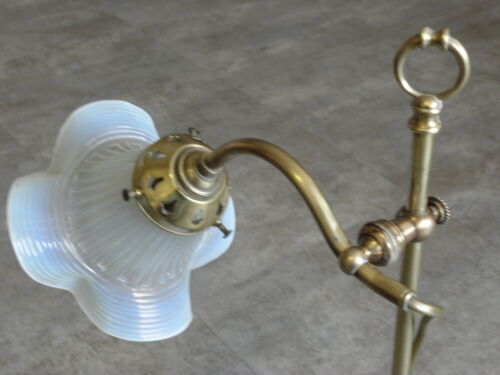 Art deco brass table lamp