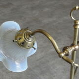 Art deco brass table lamp