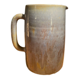 Large pitcher, pot, carafe, blue glazed ceramic pitcher