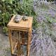 Plant holder or harness in rattan and vintage bamboo