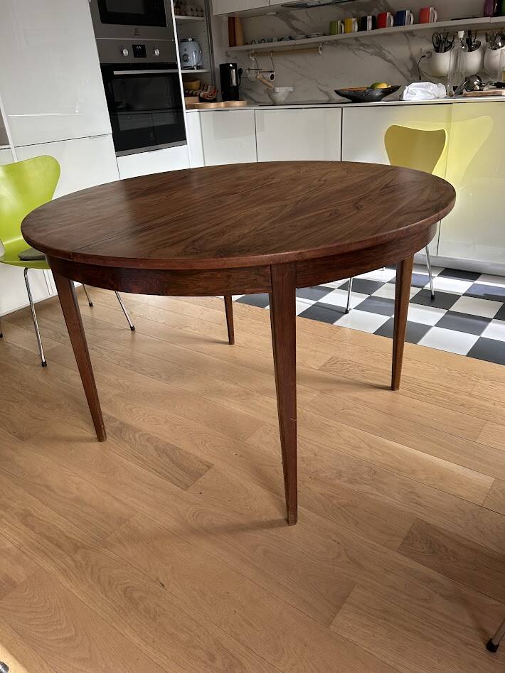 Rosewood table with butterfly extension