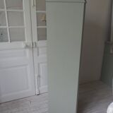 Bookcase, vintage dresser re-enchanted in verdigris waxed finish.