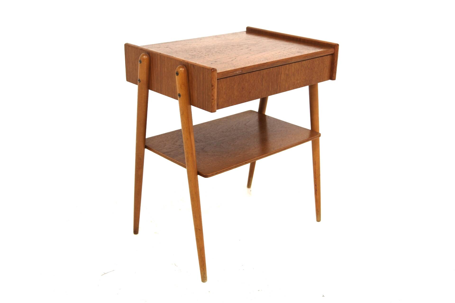 Scandinavian teak bedside table, AB Carlströms & Co Möbelfabrik, Sweden, 1960s