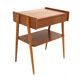 Scandinavian teak bedside table, AB Carlströms & Co Möbelfabrik, Sweden, 1960s