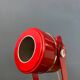 Set (2) of vintage red space age desk lamps