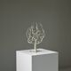 White brutalist tree candle holder “tree of life” 1970s.