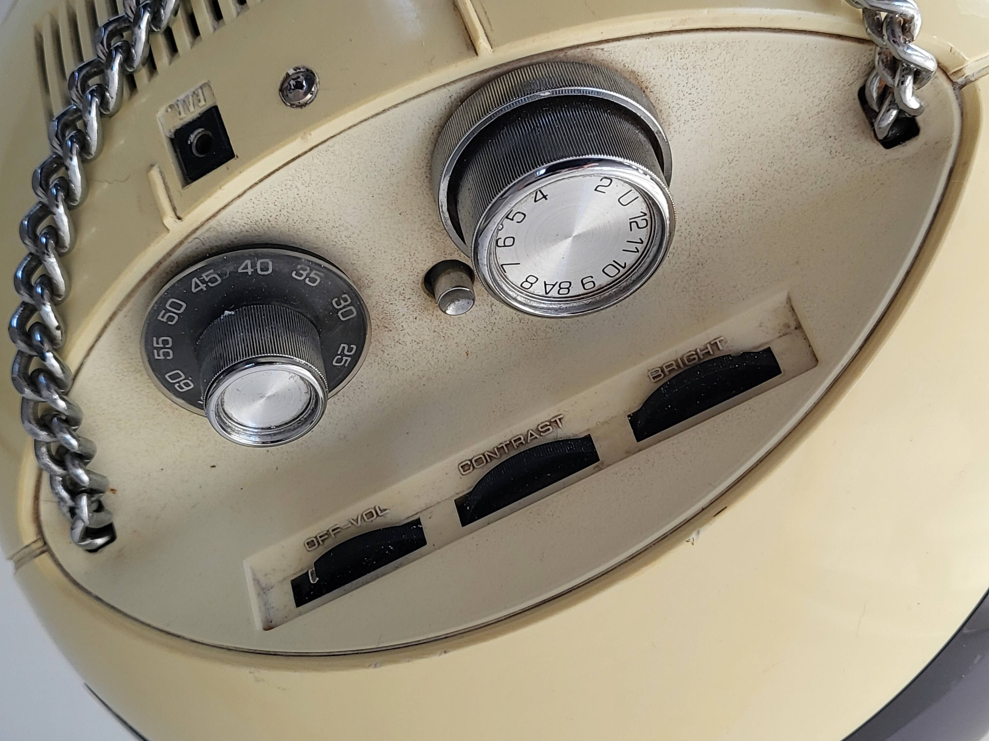 Vintage television JVC NIVICO Videosphere 1970 space age