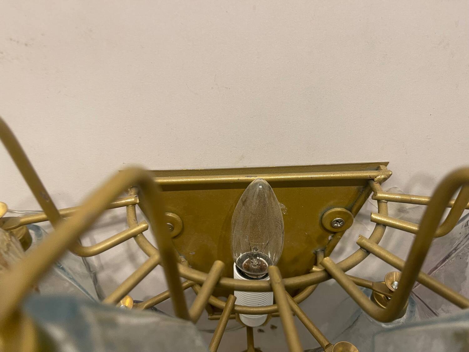 Murano Glass Polygon Sconces Set of 2