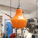 Vintage orange opaline chandelier