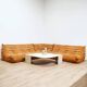 Togo corner armchair in "peach skin" by Michel Ducaroy for Ligne Roset