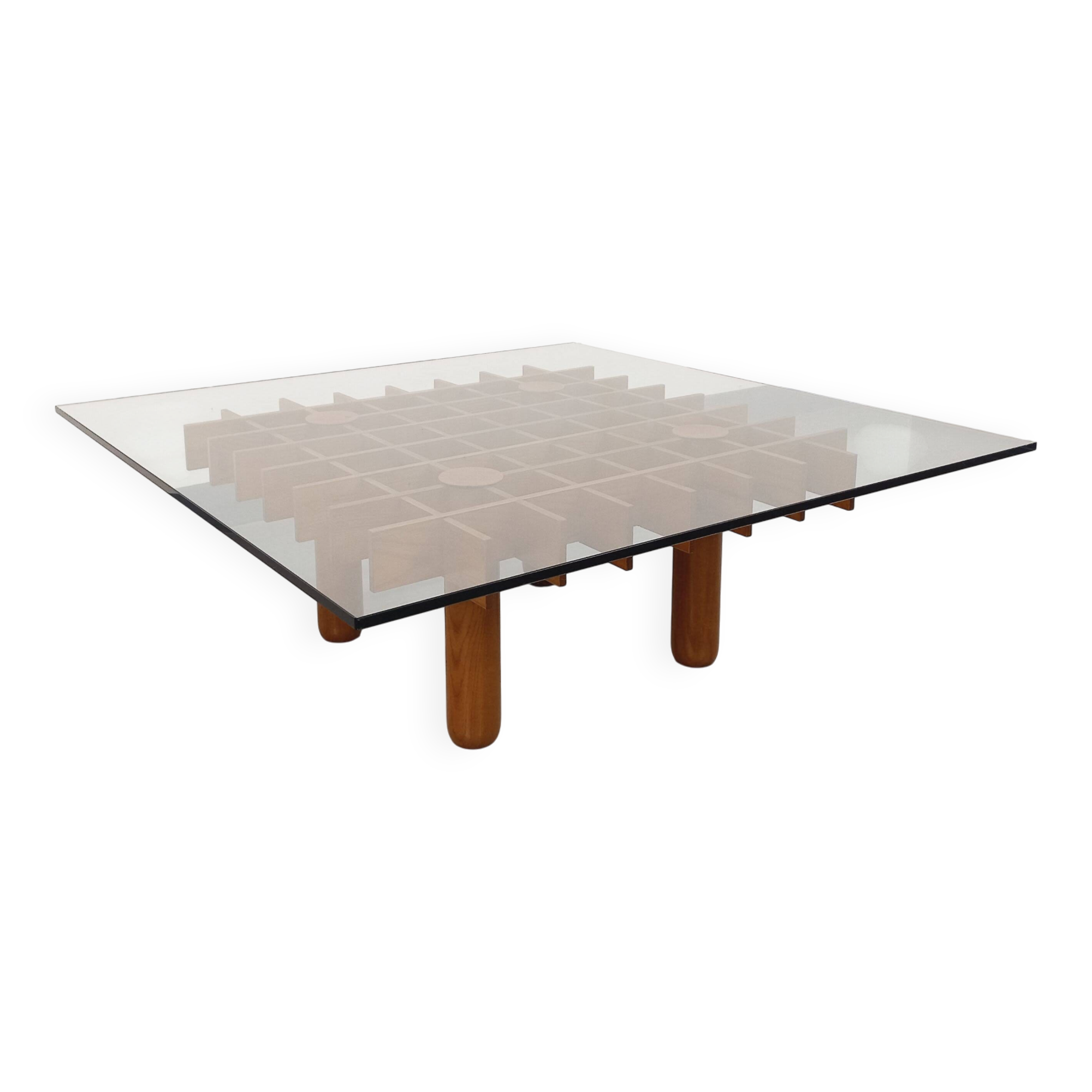 Vintage Italian square coffee table Kyoto by Gianfranco Frattini for Knoll