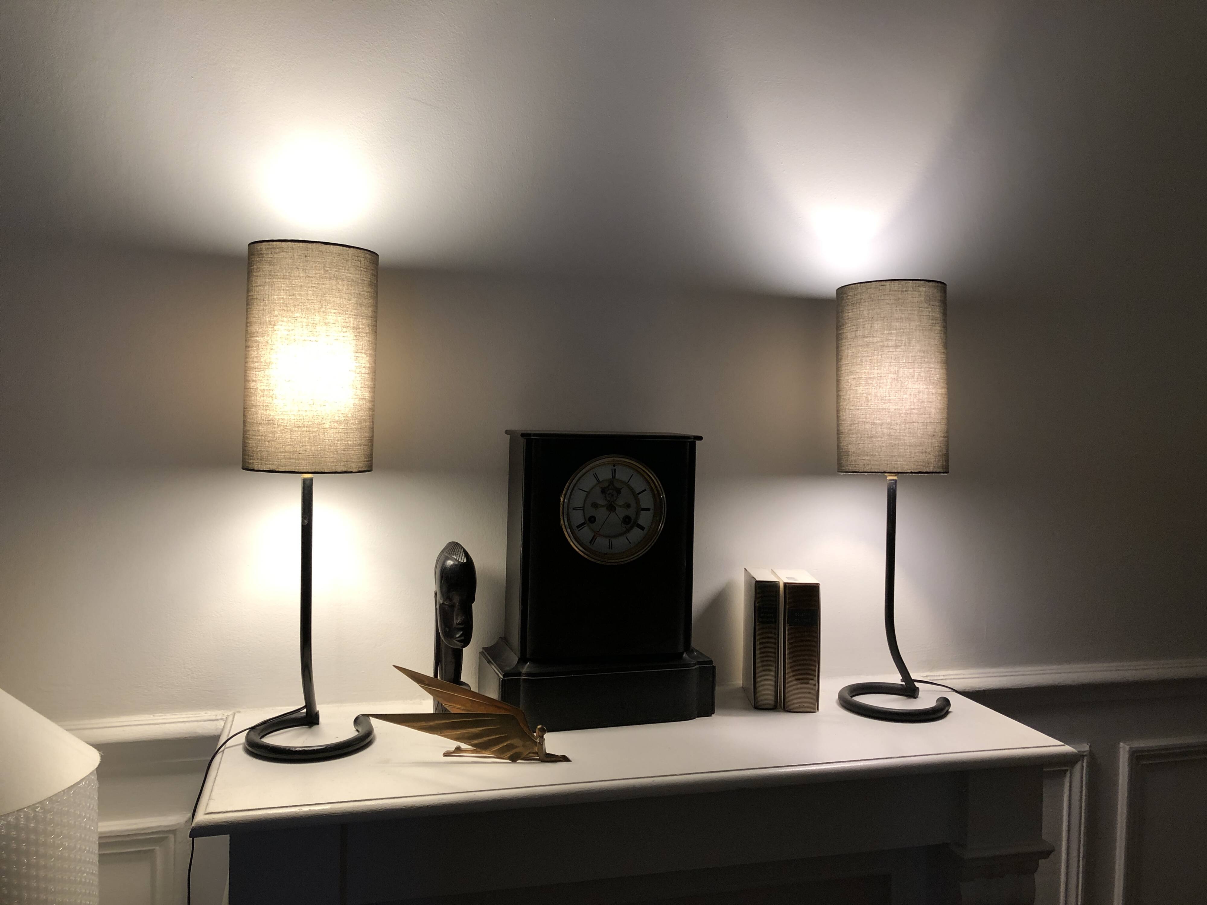 Lampe en fer forgé des années 50 - 60