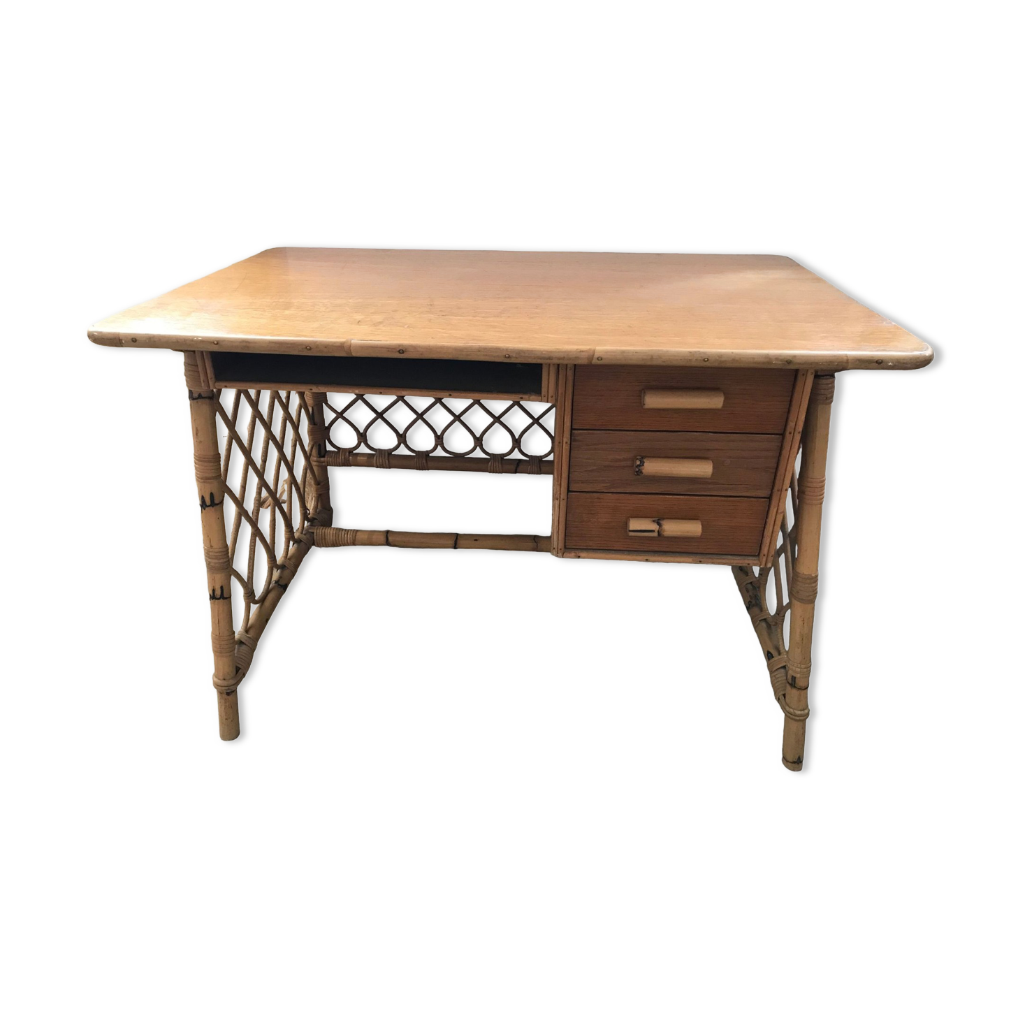 Rattan desk