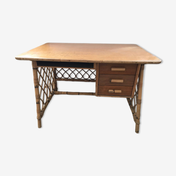 Rattan desk