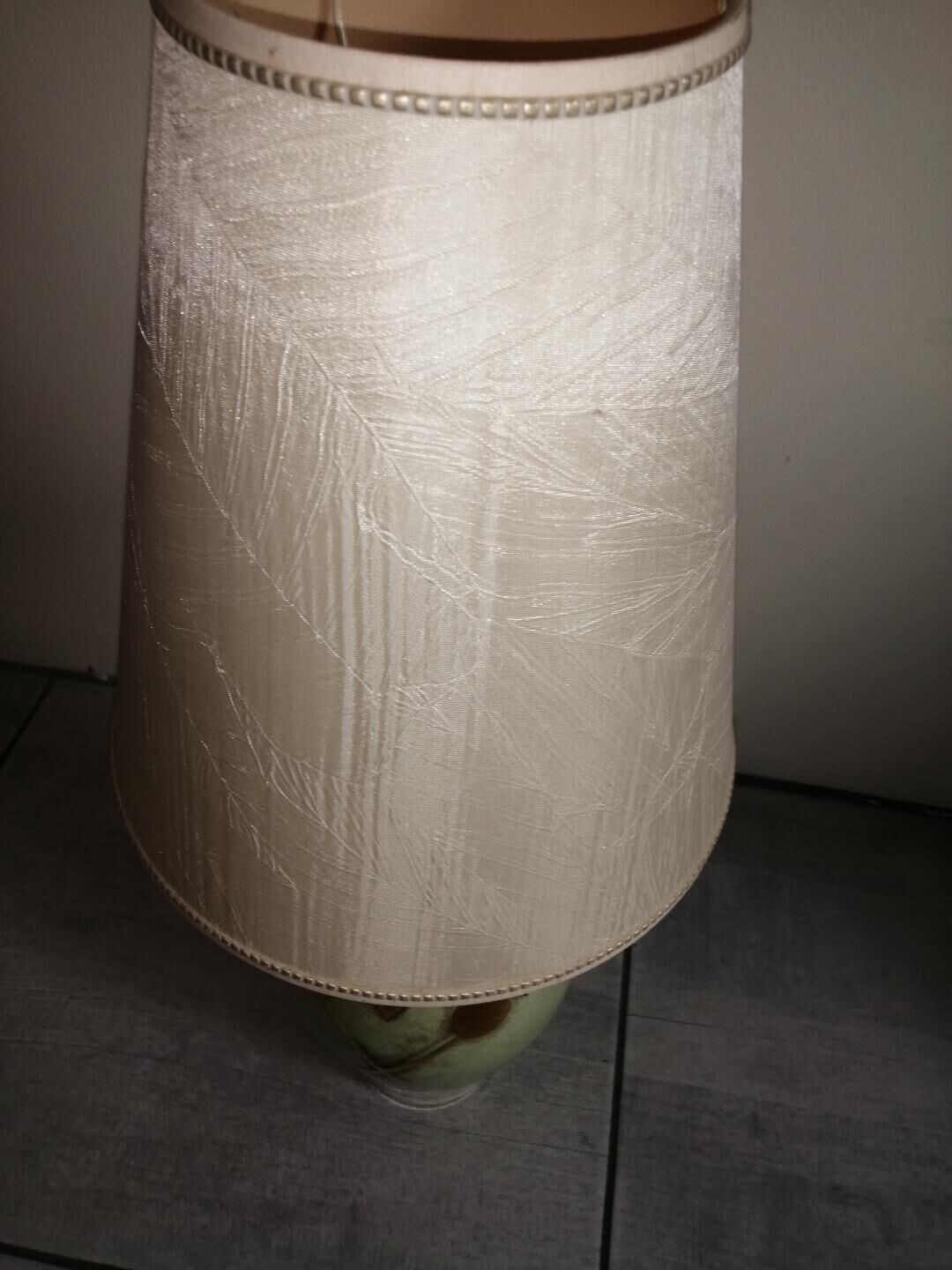 Lamp signed Louis Drimmer in earthenware