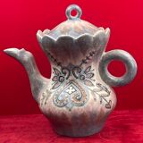 Cafetière céramique porcelaine Quimper signé P. Fouillen.