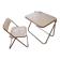 Table Platone et chaise Plia blanches – Anonima Castelli