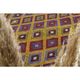 1970s Vintage Turkish Oushak Handmade Wool Cotton Yellow Area Rug 179x237