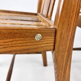 Set of 4 Oak Dining Chairs by Ercol, 1980s