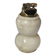 Vintage table lighter made of alabaster marble with a sculpted metal mechanism.