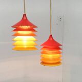 Vintage Duett pendant lamps by Bent Gantzel Boysen for Ikea, set of 2