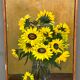 Tableau "Tournesol", huile sur toile