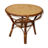 Round Rattan pedestal table