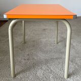 Small children's table in formica orange