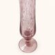 Soliflore en verre bullé rose