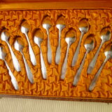 12-spoon box silver metal mocha 12G