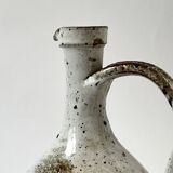 Large enamelled stoneware jug signed Albert Breton, FR Vézelay.