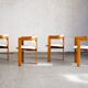 Ensemble de 4 chaises de salle à manger 'Pamplona' par Augusto Savini
