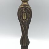 Old gilded bronze lamp base with Louis XV style rocaille decoration