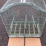 Old wooden and metal birdcage