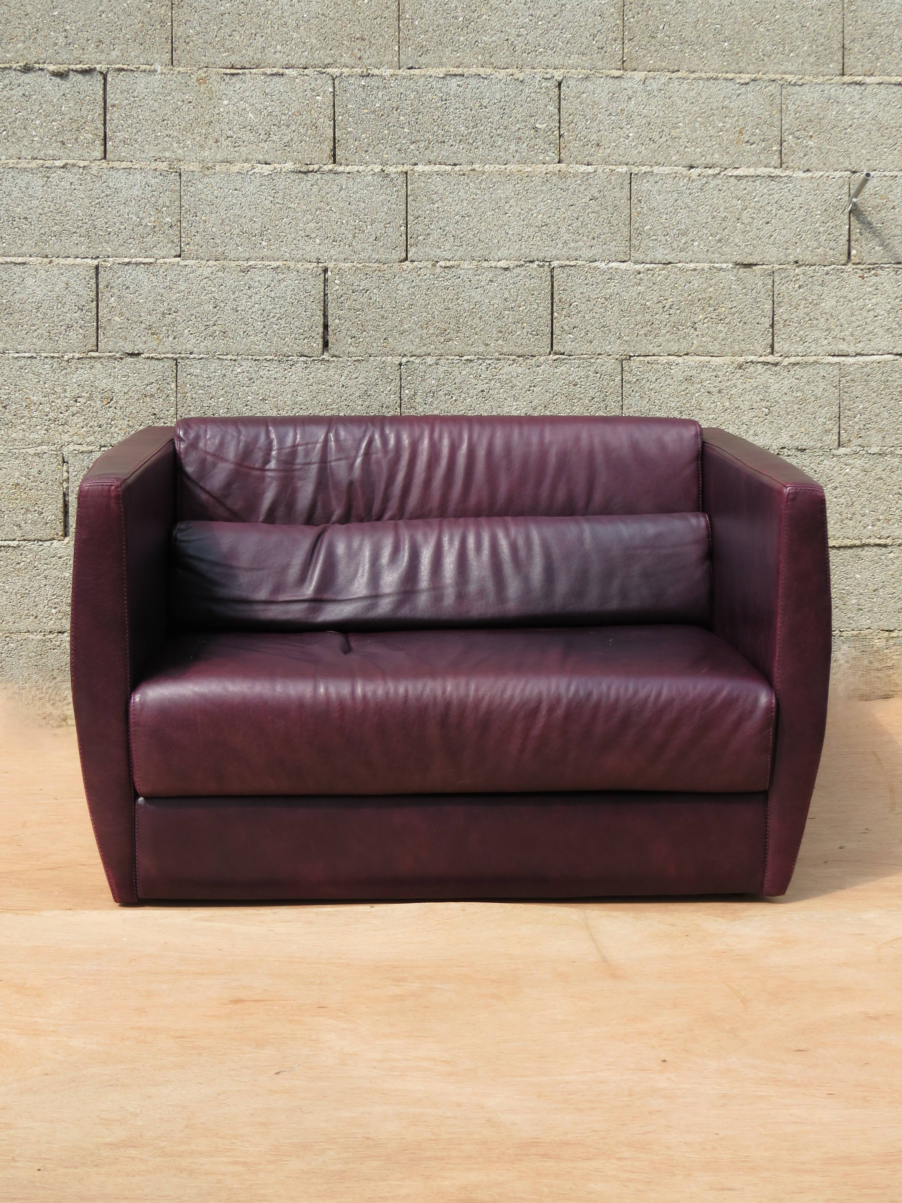 Roche-Bobois love seat sofa