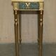 Italian vintage console with a glass mirror top.