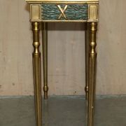 Italian vintage console with a glass mirror top.