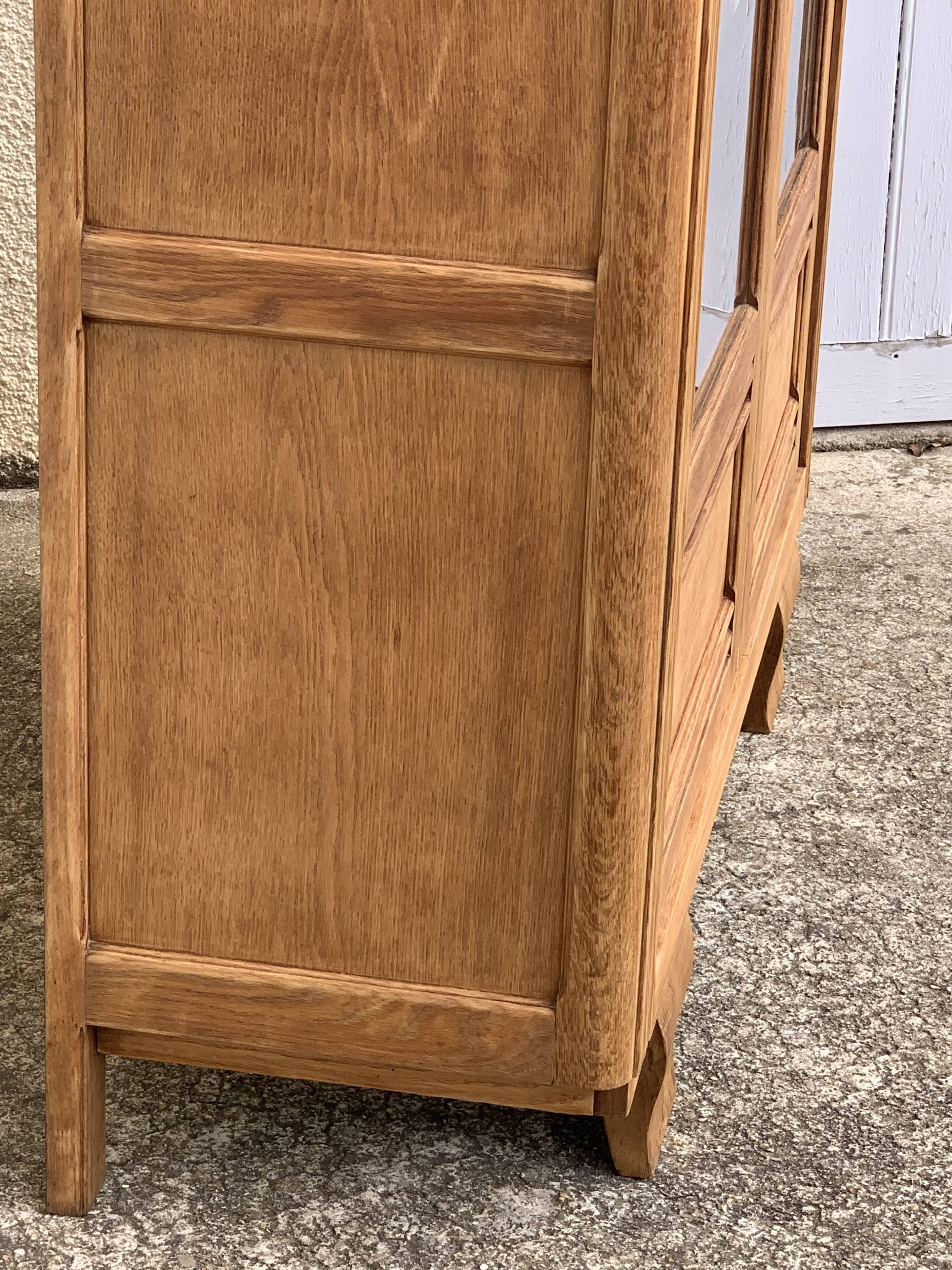 Parisian glazed wardrobe 1930 raw wood