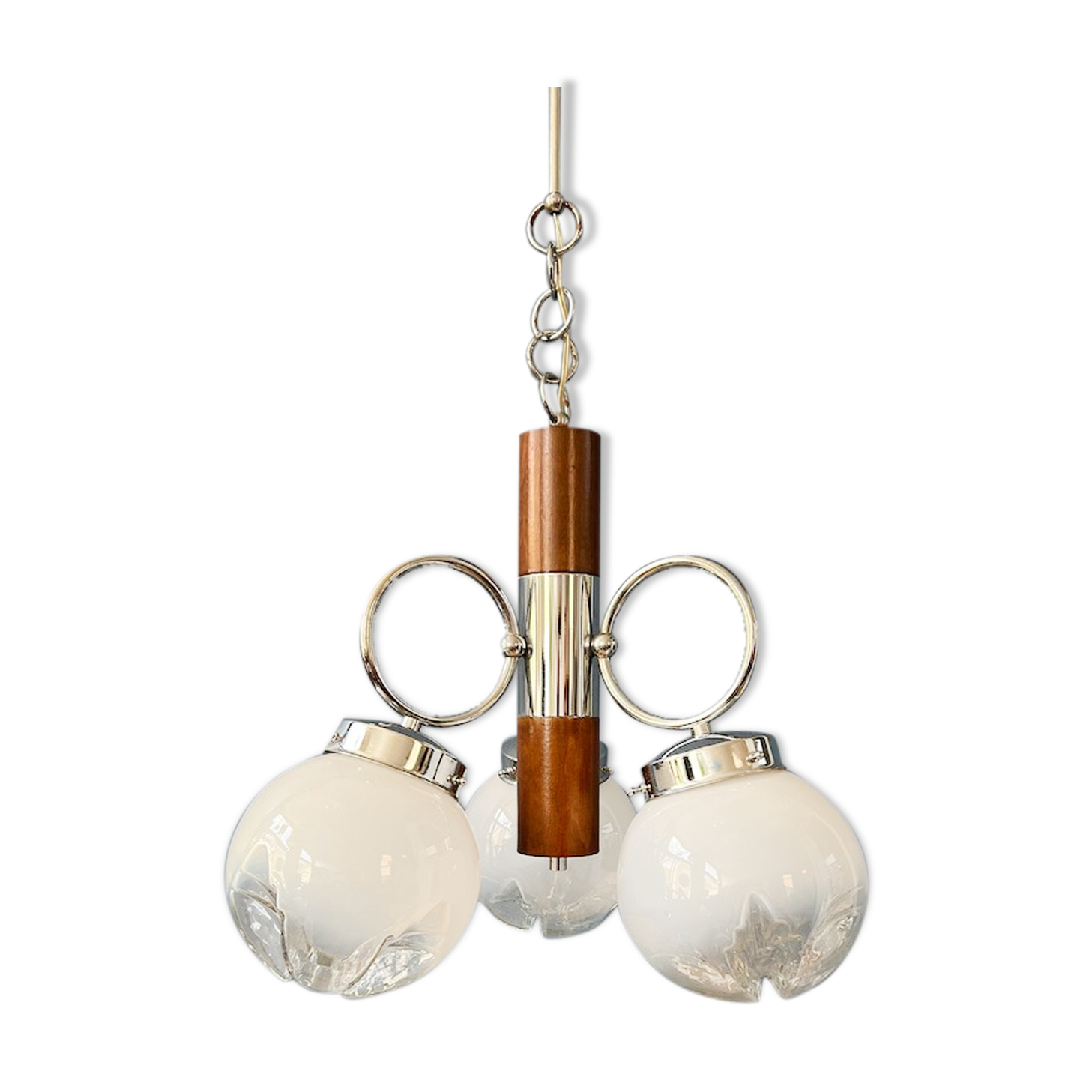 Suspension murano blanche
