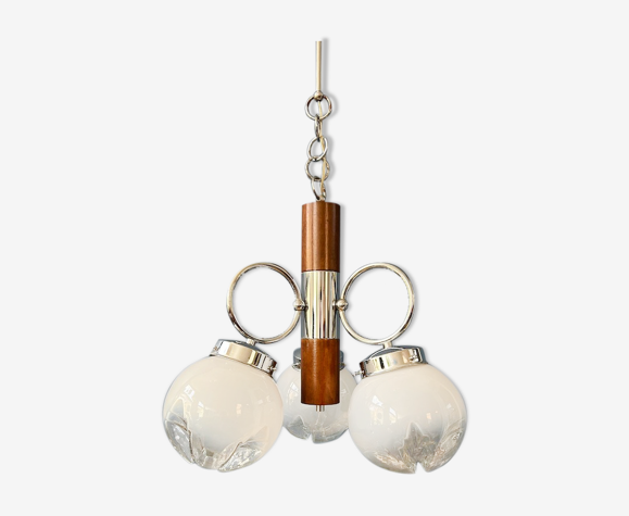 Suspension murano blanche
