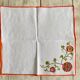 Set of 6 towels 70's printed "multicolored flowers" - cotton - 47X42 cm
