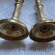 Pair of torch candle holders in chiseled gilded bronze XIXEME
