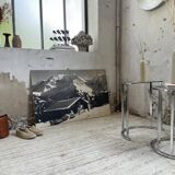 Photo on wood chalet 60s