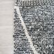 Genuine black and white Béni Ouarain Berber wool rug