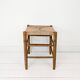 Tabouret mid century rustique