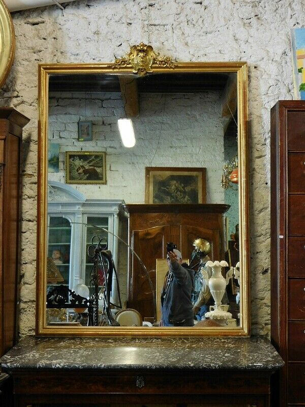 Miroir doré du XIX ème siècle 159cm x 114 cm
