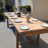 Solid oak farmhouse table